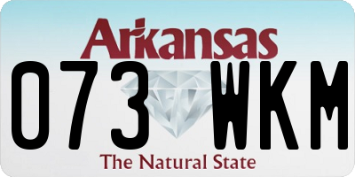 AR license plate 073WKM
