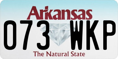 AR license plate 073WKP