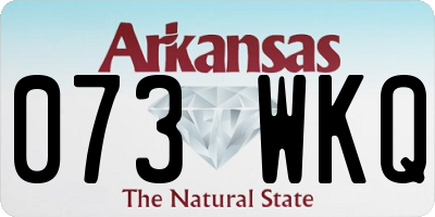 AR license plate 073WKQ