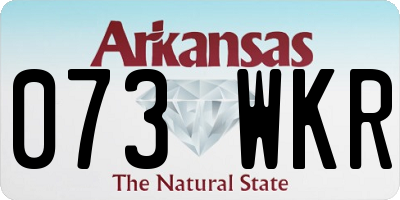 AR license plate 073WKR
