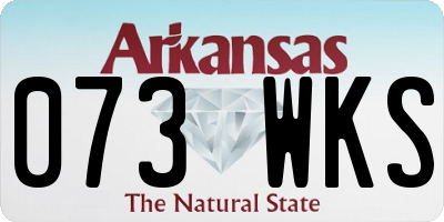 AR license plate 073WKS