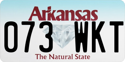 AR license plate 073WKT