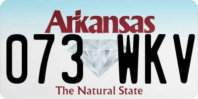 AR license plate 073WKV