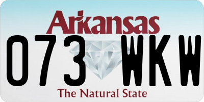 AR license plate 073WKW