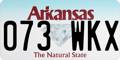 AR license plate 073WKX