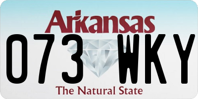 AR license plate 073WKY