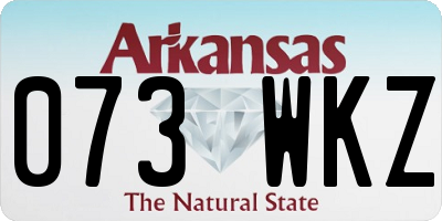 AR license plate 073WKZ
