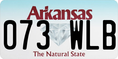 AR license plate 073WLB