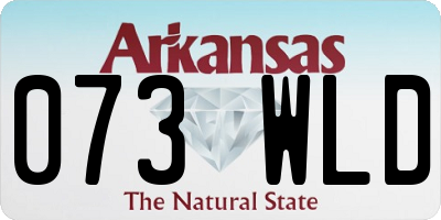 AR license plate 073WLD