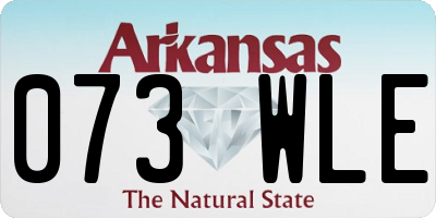 AR license plate 073WLE