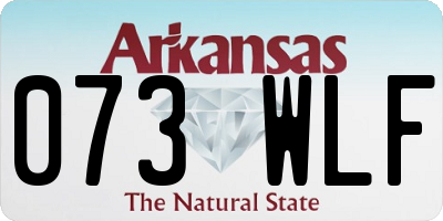 AR license plate 073WLF