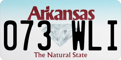 AR license plate 073WLI