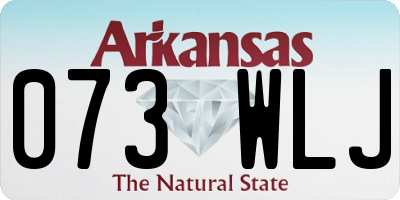 AR license plate 073WLJ