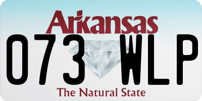 AR license plate 073WLP