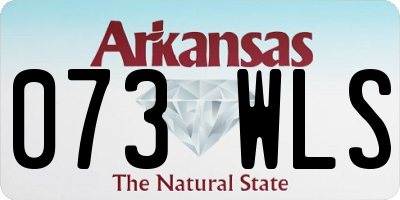 AR license plate 073WLS