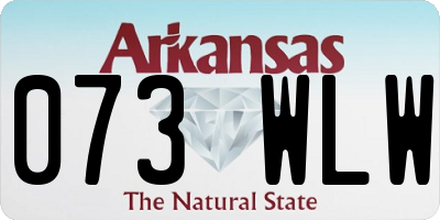 AR license plate 073WLW