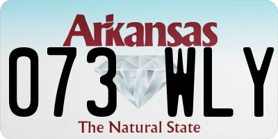 AR license plate 073WLY