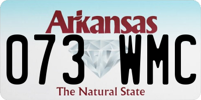 AR license plate 073WMC