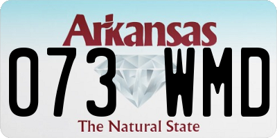 AR license plate 073WMD