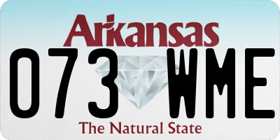 AR license plate 073WME