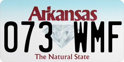 AR license plate 073WMF