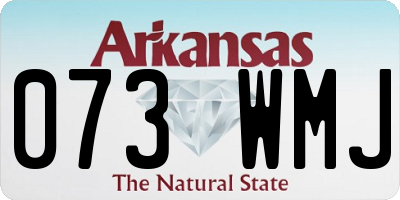 AR license plate 073WMJ
