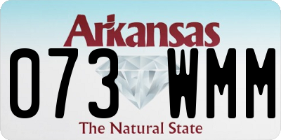 AR license plate 073WMM
