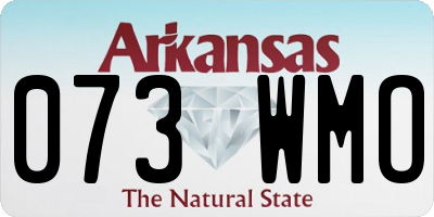 AR license plate 073WMO