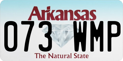 AR license plate 073WMP