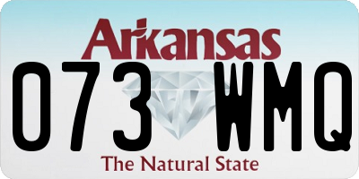 AR license plate 073WMQ