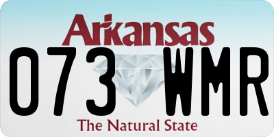 AR license plate 073WMR