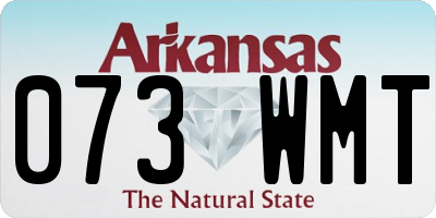 AR license plate 073WMT