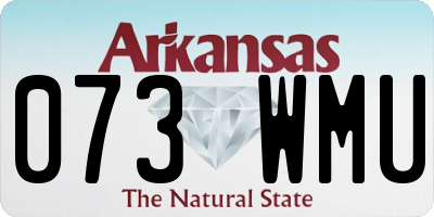 AR license plate 073WMU