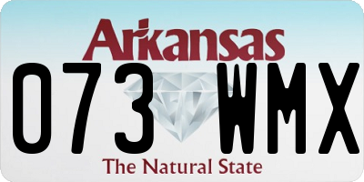 AR license plate 073WMX