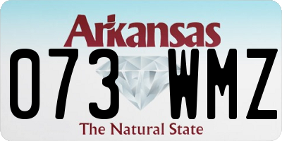 AR license plate 073WMZ