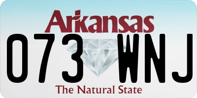 AR license plate 073WNJ