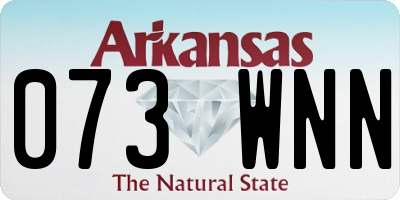 AR license plate 073WNN