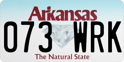 AR license plate 073WRK