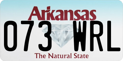 AR license plate 073WRL