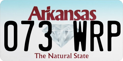 AR license plate 073WRP