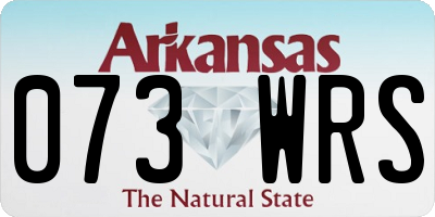 AR license plate 073WRS