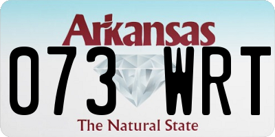 AR license plate 073WRT