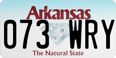 AR license plate 073WRY