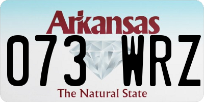 AR license plate 073WRZ