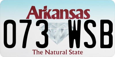 AR license plate 073WSB