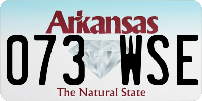 AR license plate 073WSE