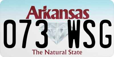 AR license plate 073WSG