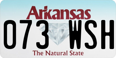 AR license plate 073WSH