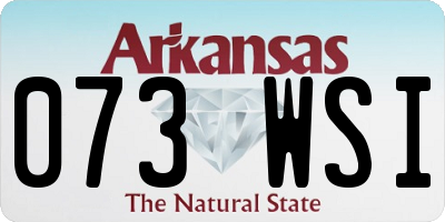 AR license plate 073WSI