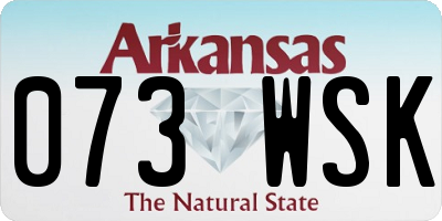 AR license plate 073WSK